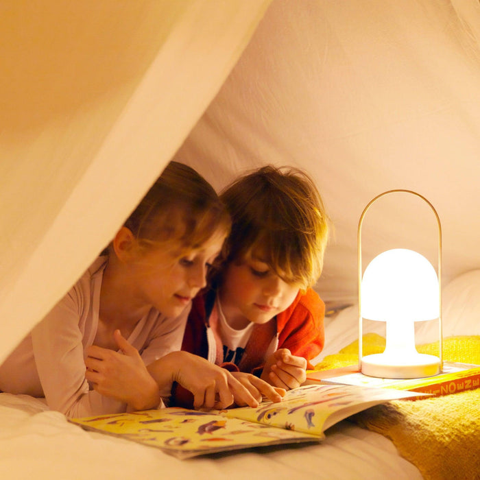Portable Glass Charging Table Lamp - DWHOME