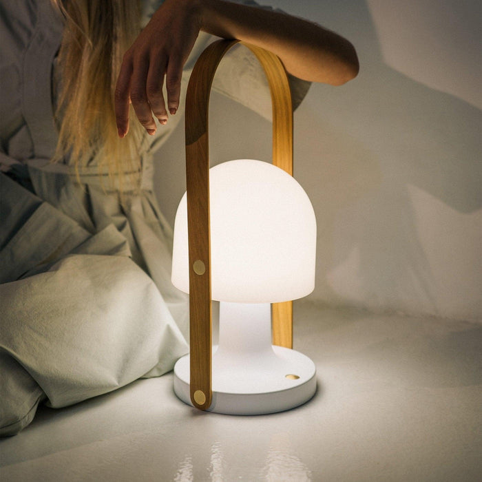 Portable Glass Charging Table Lamp - DWHOME