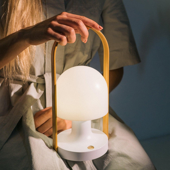 Portable Glass Charging Table Lamp - DWHOME