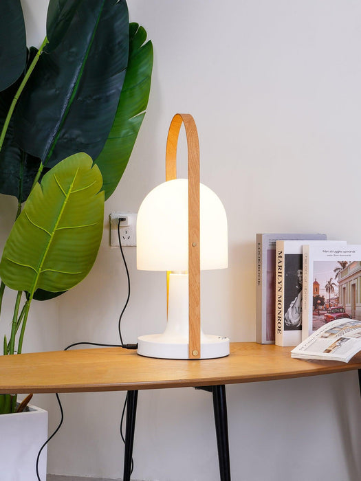 Portable Glass Charging Table Lamp - DWHOME