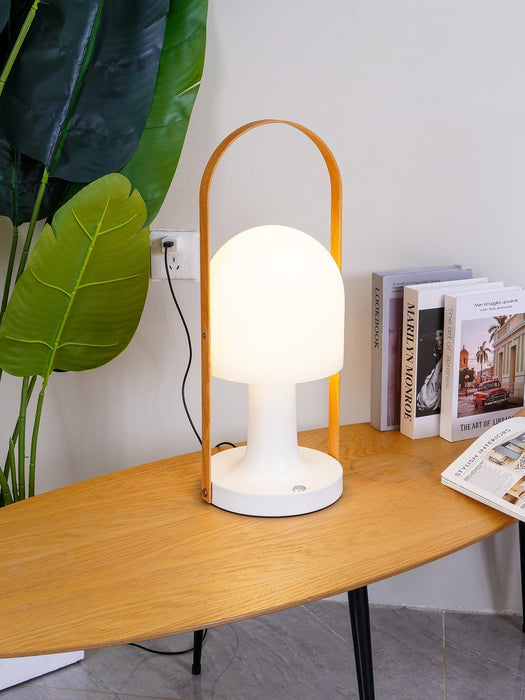 Portable Glass Charging Table Lamp - DWHOME