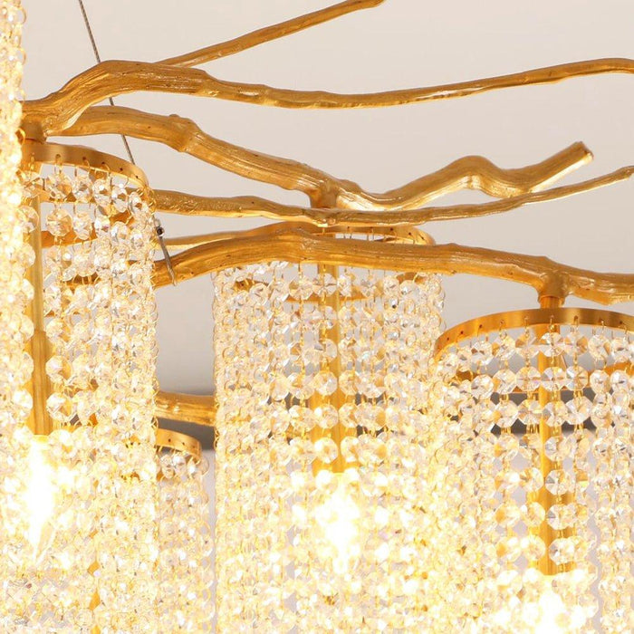 Forest Dawn Brass Chandelier - DWHOME