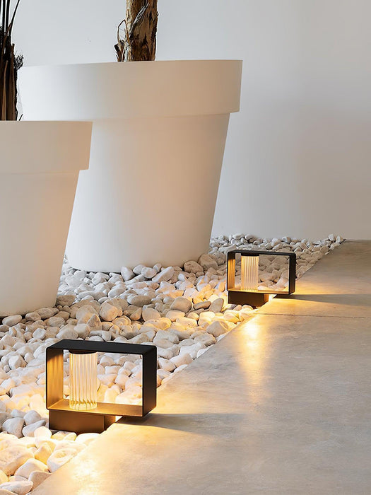 Frame Outdoor Post Lamp-DWHOME