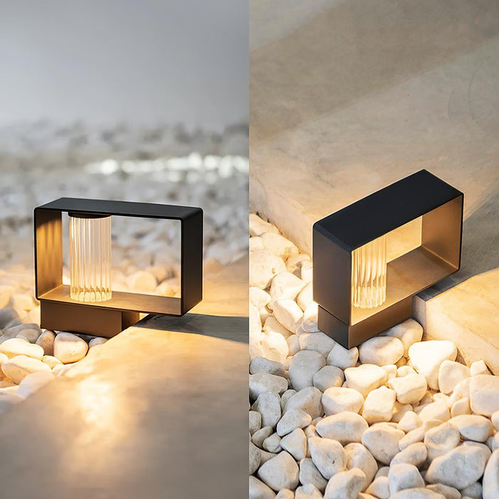 Frame Outdoor Post Lamp-DWHOME