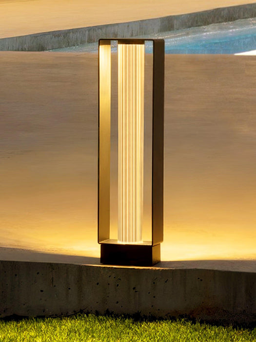 Frame Outdoor Post Lamp-DWHOME