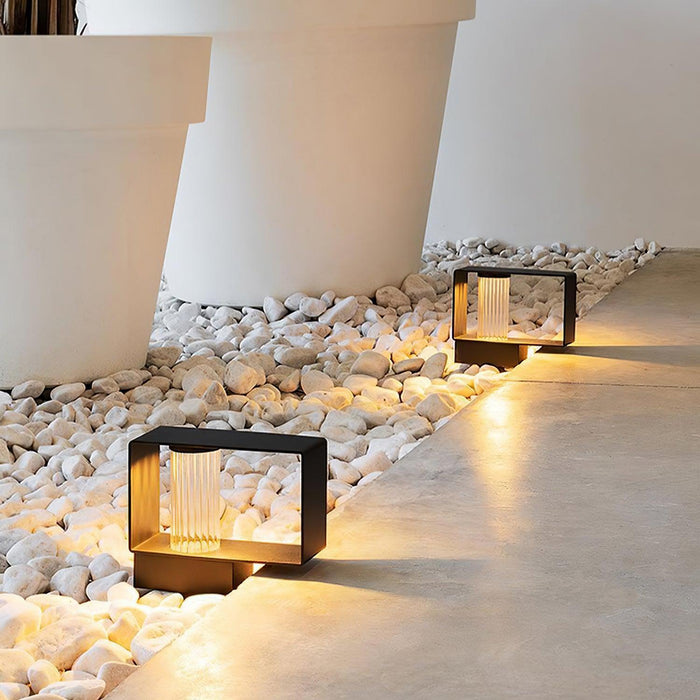 Frame Outdoor Post Lamp-DWHOME