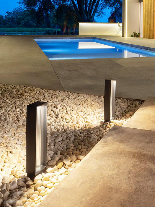 Frame Outdoor Post Lamp-DWHOME
