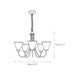 Franklin Amber Chandelier-DWHOME