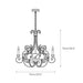 Franklin Rust Candlestick Chandelier-DWHOME