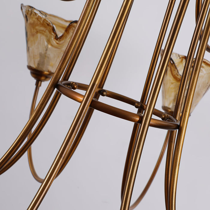 Franklin Amber Chandelier-DWHOME