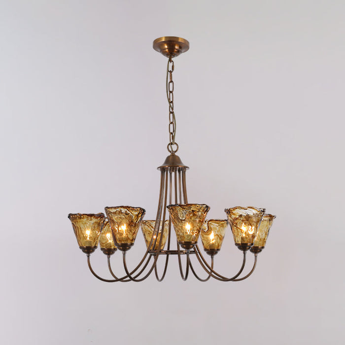 Franklin Amber Chandelier-DWHOME