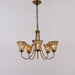 Franklin Amber Chandelier-DWHOME