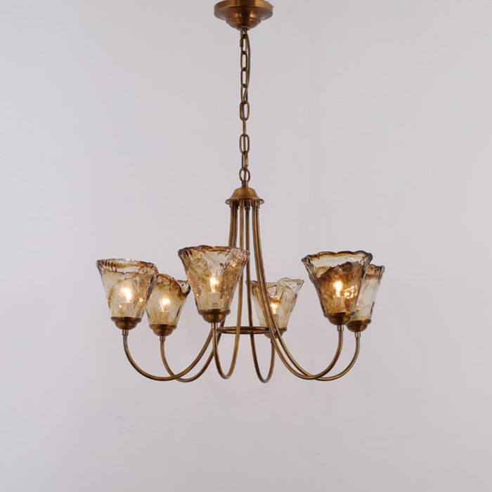Franklin Amber Chandelier-DWHOME