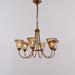 Franklin Amber Chandelier-DWHOME
