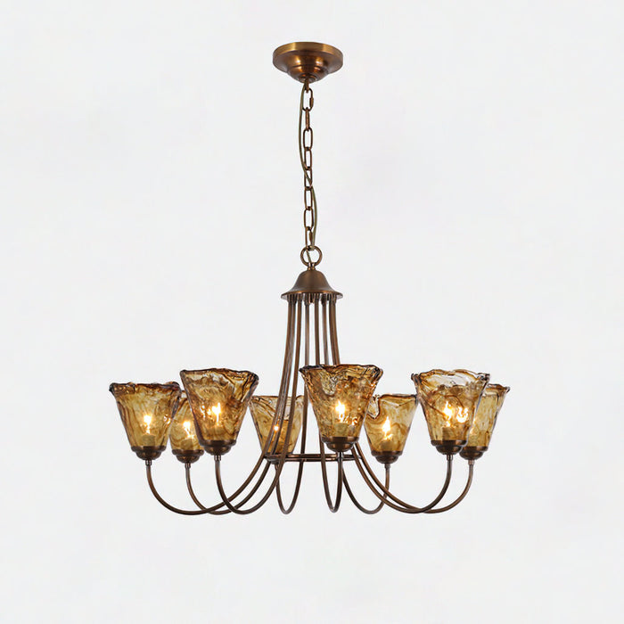 Franklin Amber Chandelier-DWHOME