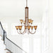 Franklin Amber Chandelier-DWHOME