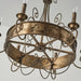 Franklin Rust Candlestick Chandelier-DWHOME