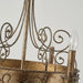 Franklin Rust Candlestick Chandelier-DWHOME
