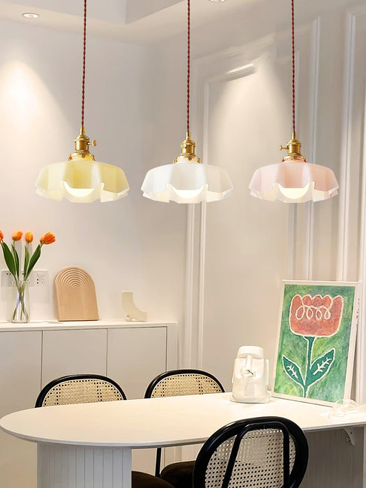 French Flower Pendant Light-DWHOME