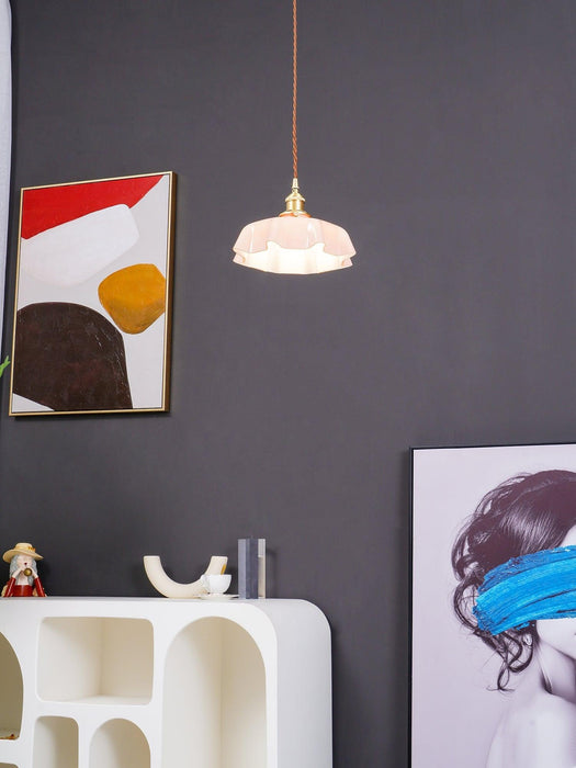 French Flower Pendant Swag Light-DWHOME