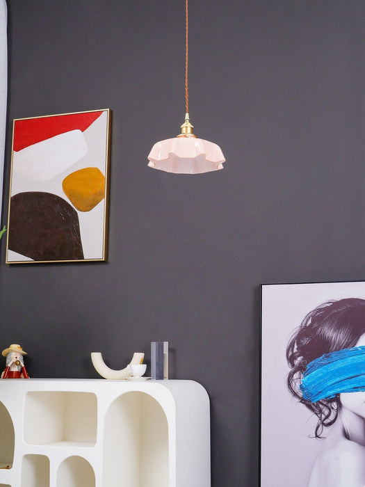 French Flower Pendant Swag Light-DWHOME