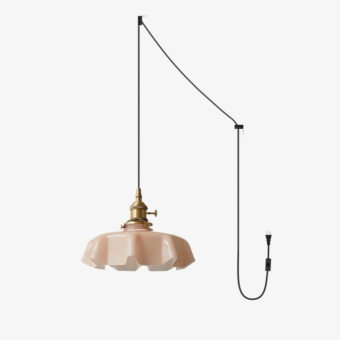 French Flower Pendant Swag Light-DWHOME