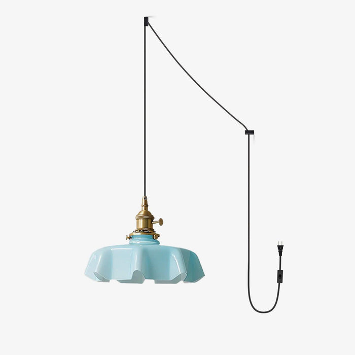 French Flower Pendant Swag Light-DWHOME