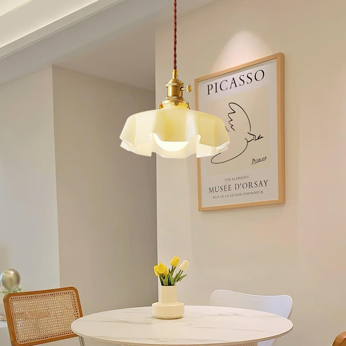 French Flower Pendant Swag Light-DWHOME