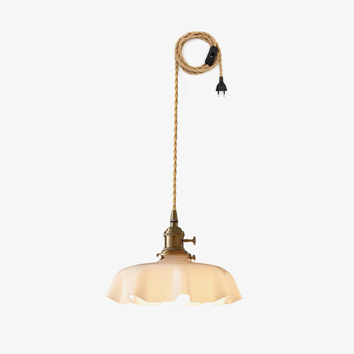 French Flower Pendant Swag Light-DWHOME