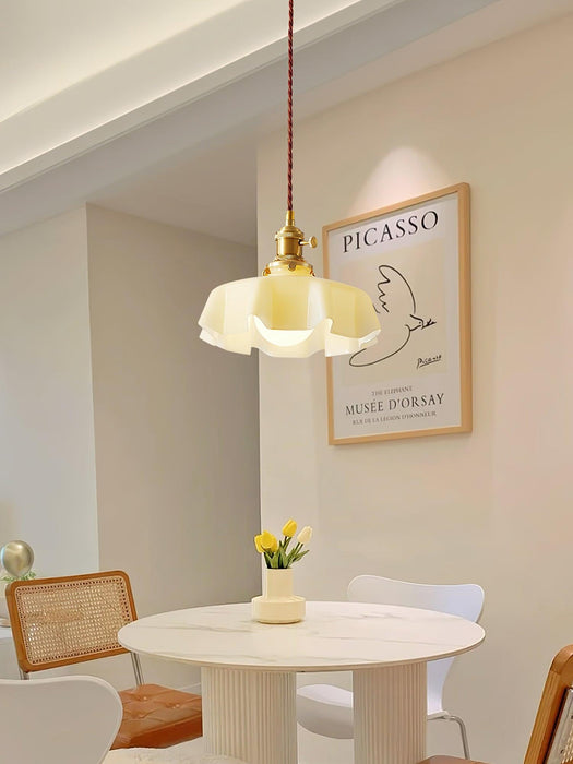 French Flower Pendant Swag Light-DWHOME