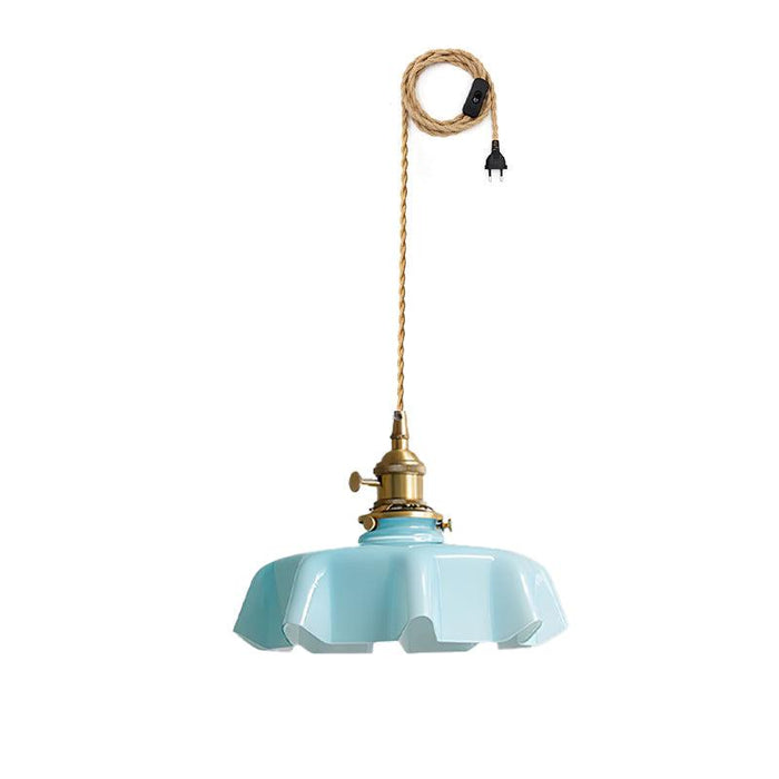 French Flower Pendant Swag Light-DWHOME
