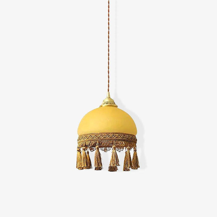 French Tassels Brass Pendant Light-DWHOME