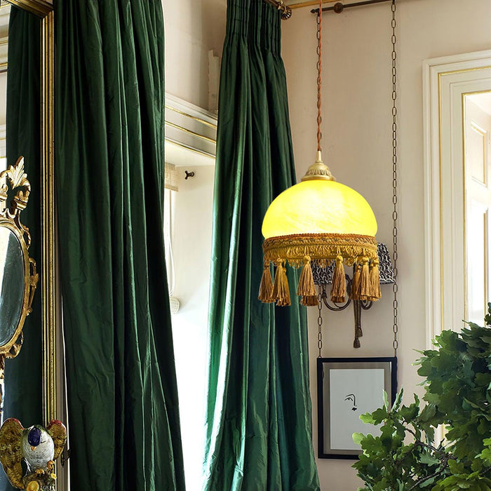 French Tassels Brass Pendant Light-DWHOME