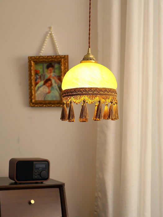 French Tassels Brass Pendant Light-DWHOME
