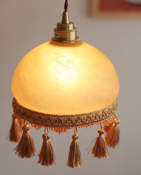 French Tassels Brass Pendant Light-DWHOME
