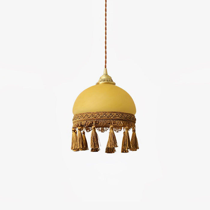 French Tassels Brass Pendant Light-DWHOME