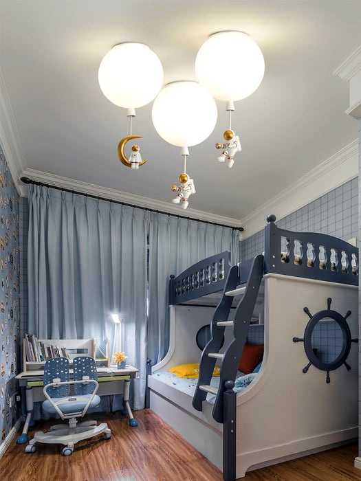 Frosted Balloon Ceiling Light-DWHOME