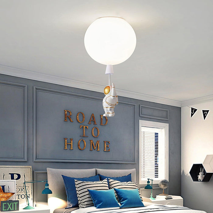 Frosted Balloon Ceiling Light-DWHOME