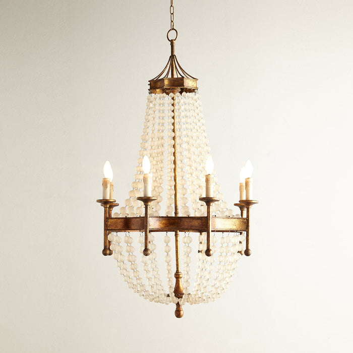 Frosted Crystal Bead Chandelier-DWHOME