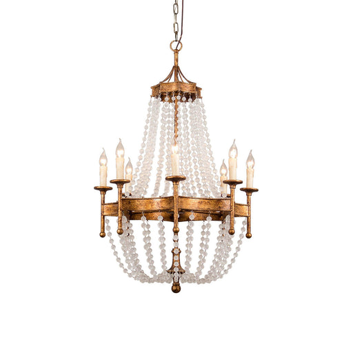 Frosted Crystal Bead Chandelier-DWHOME