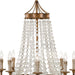 Frosted Crystal Bead Chandelier-DWHOME