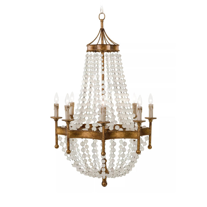 Frosted Crystal Bead Chandelier-DWHOME