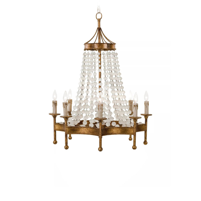 Frosted Crystal Bead Chandelier-DWHOME