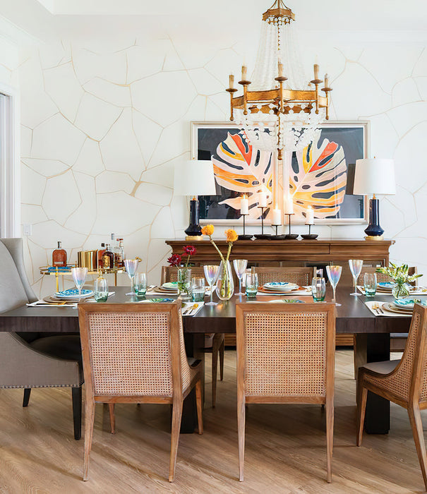 Frosted Crystal Bead Chandelier-DWHOME