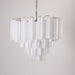 Frosted Murano Cascade Chandelier-DWHOME