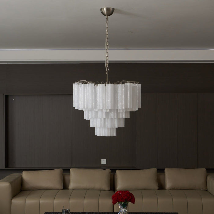 Frosted Murano Cascade Chandelier-DWHOME