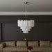 Frosted Murano Cascade Chandelier-DWHOME