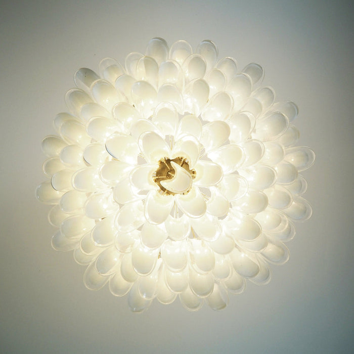 Petals White Murano Chandelier-DWHOME