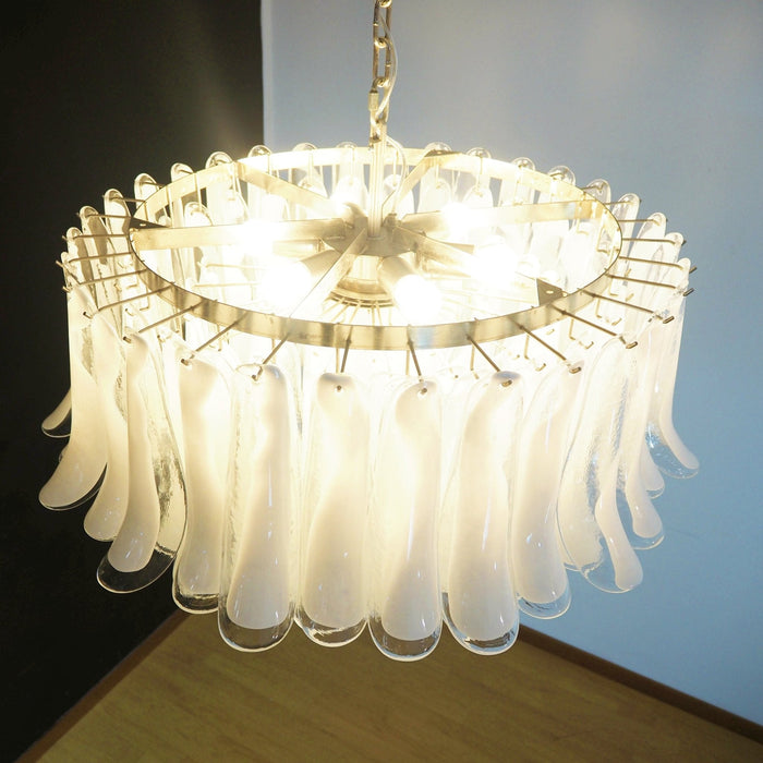 Petals White Murano Chandelier-DWHOME