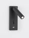 Black Bedside USB Wall Light - DWHOME
